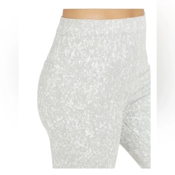 Spanx Jean-ish In Speckled Grey Leggings Pants - Picture 4 of 16